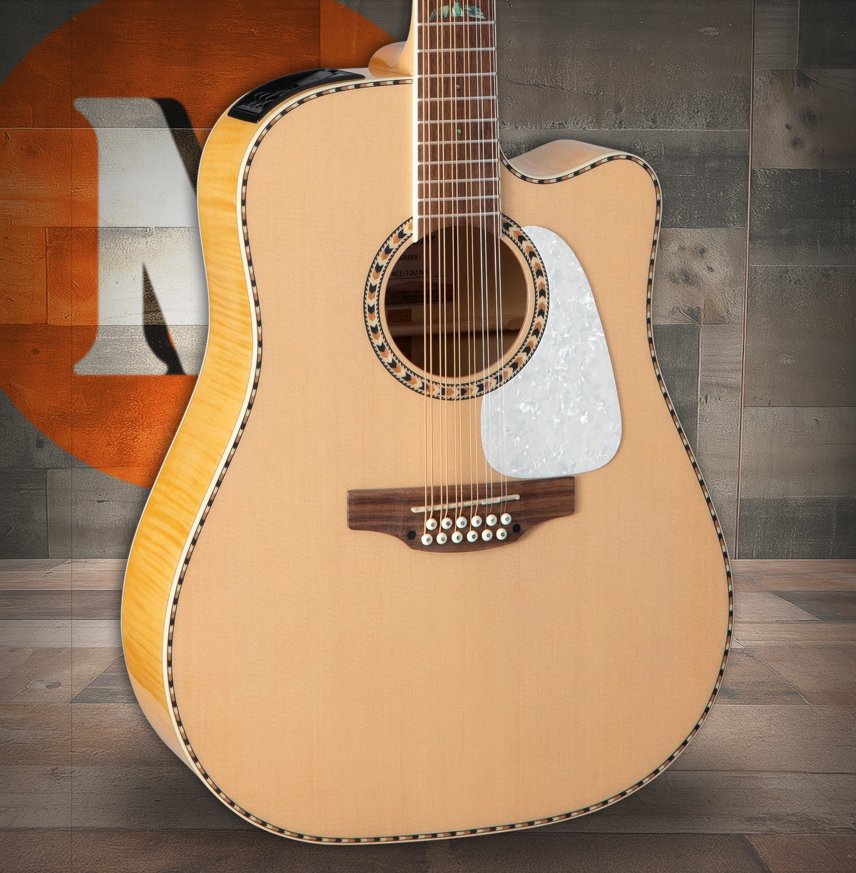Takamine GD74CE-12U - Gloss Natural w/ Gig Bag (TAKGD74CE12UNAT) | Musician Madness