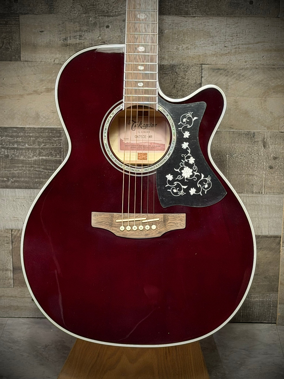 Takamine GN75CE Acoustic Guitar - Wine Red - Open Box (TAKGN75CEWR) | Musician Madness