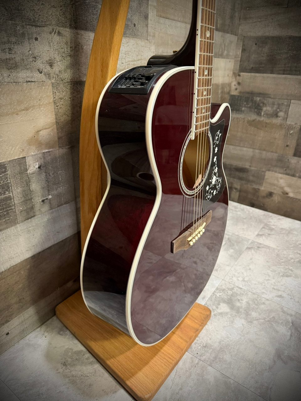 Takamine GN75CE Acoustic Guitar - Wine Red (TAKGN75CEWR)