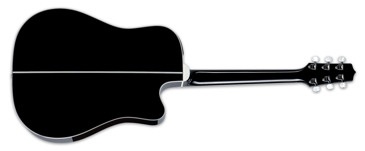 Takamine EF341DXLH - Gloss Black w/ Semi-Hard Case (JTAKEF341DXLH)