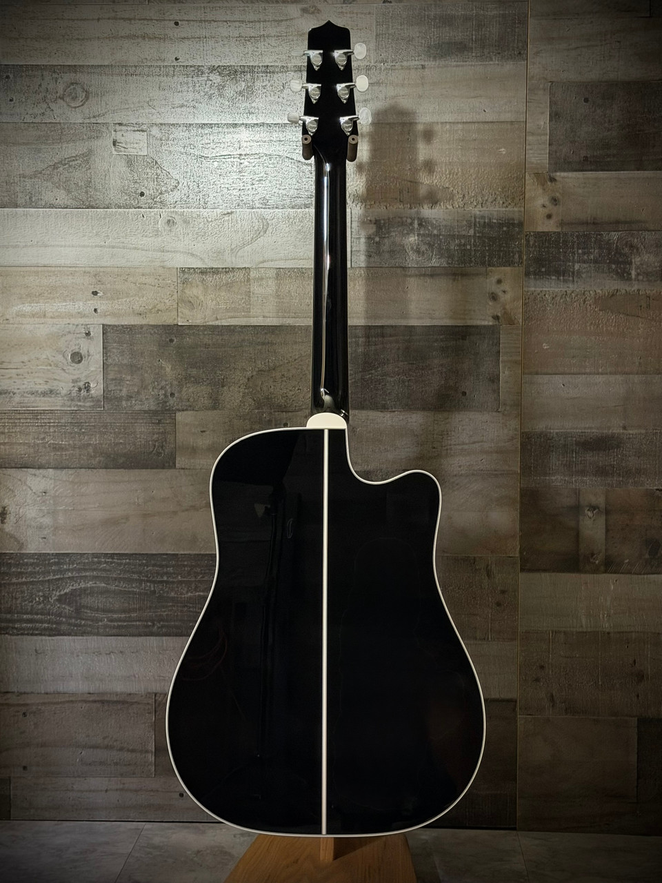 Takamine EF341DXLH Left Hand Acoustic Guitar - Gloss Black w/ Semi-Hard Case (JTAKEF341DXLH)