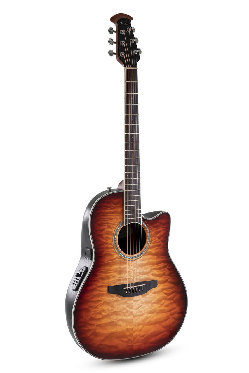 Used Ovation Celebrity Traditional Plus E-Acoustic Guitar CS24X-7C Cognac Burst Gloss (CS24X-7C-G) | Musician Madness