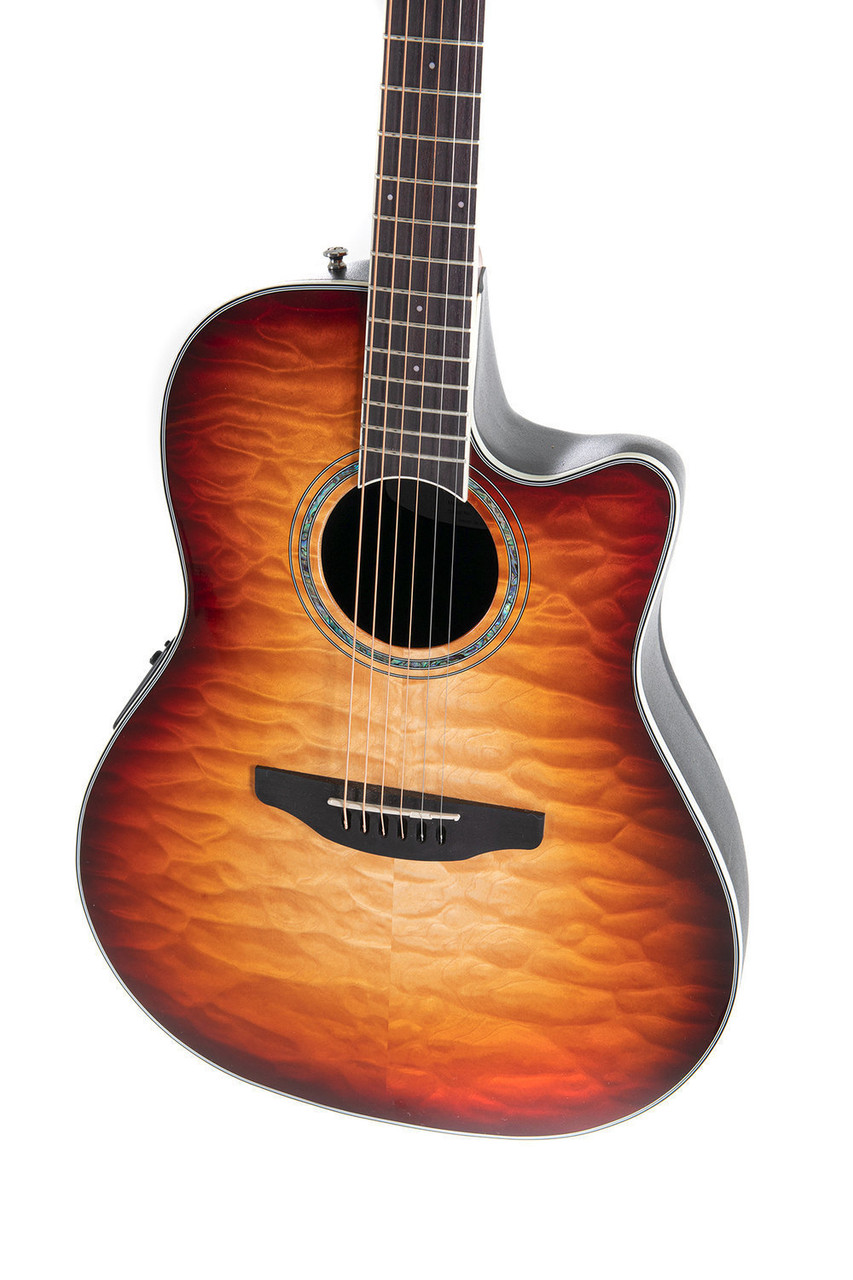 Used Ovation Celebrity Traditional Plus E-Acoustic Guitar CS24X-7C Cognac Burst Gloss (CS24X-7C-G)