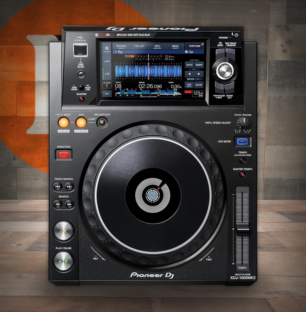 Pioneer DJ  Pioneer DJ XDJ-1000MK2 DJ Deck with Touch Screen (XDJ-1000MK2)