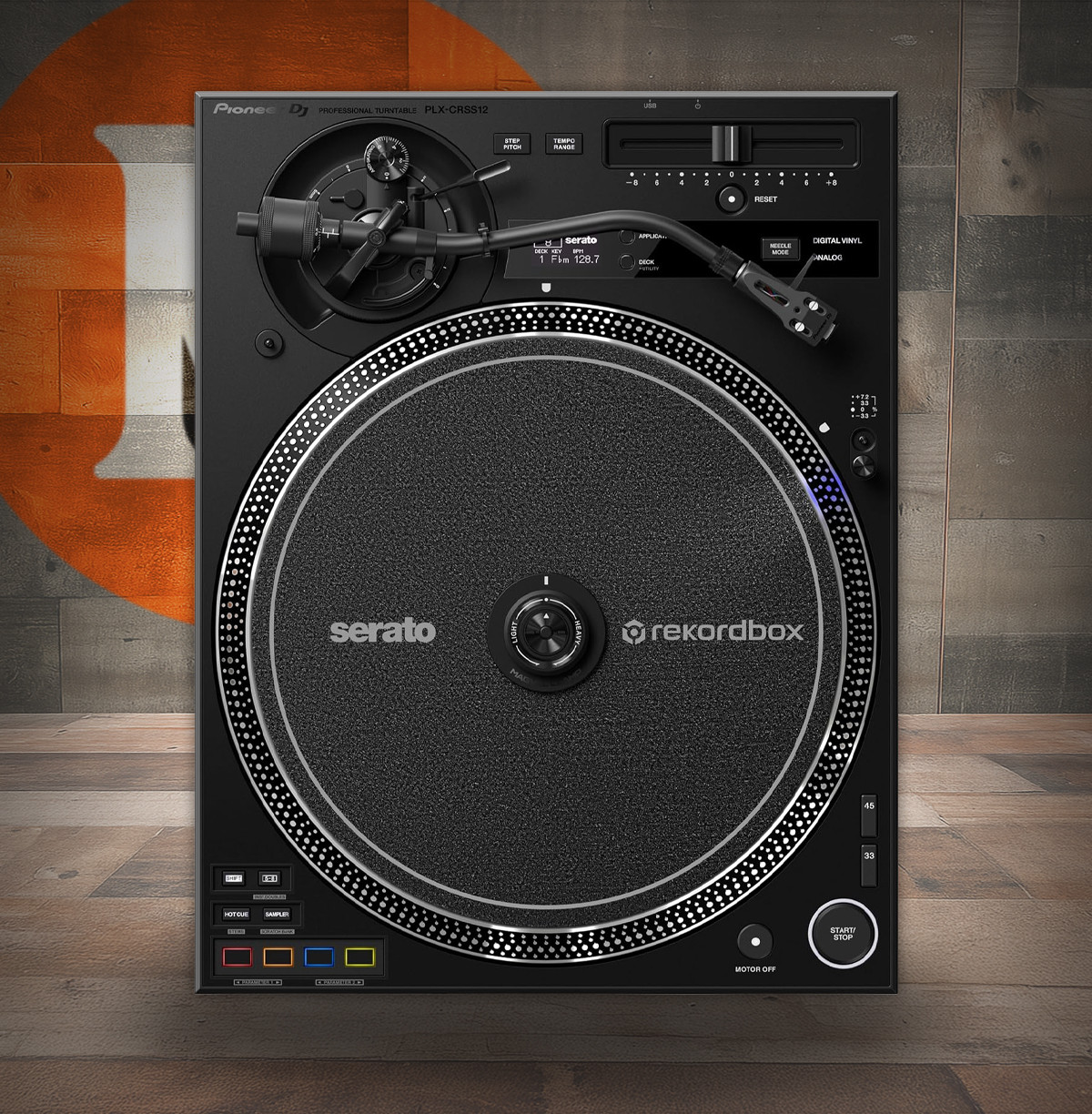 Pioneer DJ PLX-CRSS12 Direct Drive Turntable with DVS Control - Black (PLX-CRSS12)