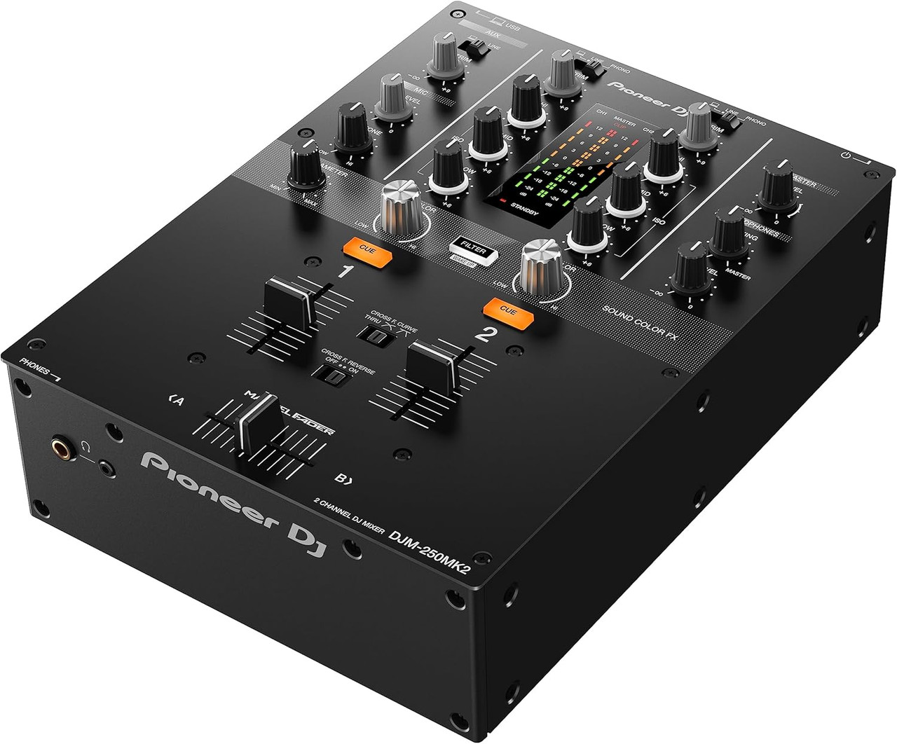 Pioneer DJ DJM-250MK2 2-Channel DJ Mixer - Black (DJM-250MK2)