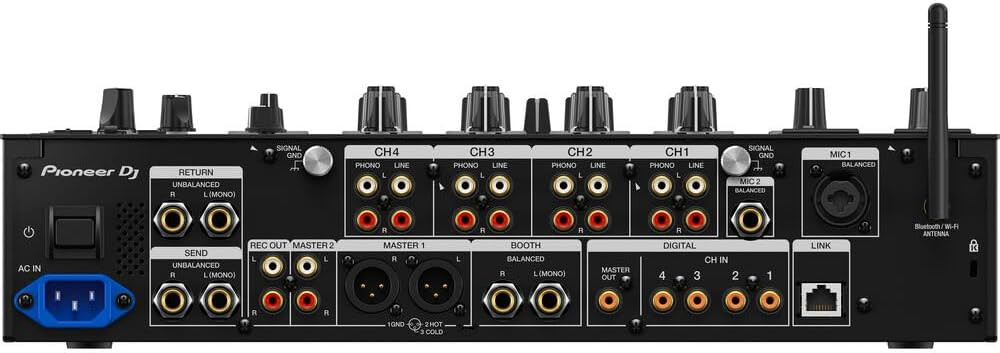 Pioneer DJ DJM-A9 Professional 4-Channel DJ Mixer, Audio Interface for Recording & Performance Quality Mixer Studio Equipment (DJM-A9) | Musician Madness
