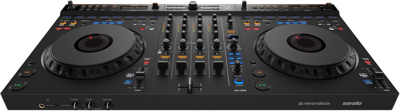 AlphaTheta DDJ-GRV6 4-Channel DJ Controller with Groove Circuit (DDJ-GRV6)