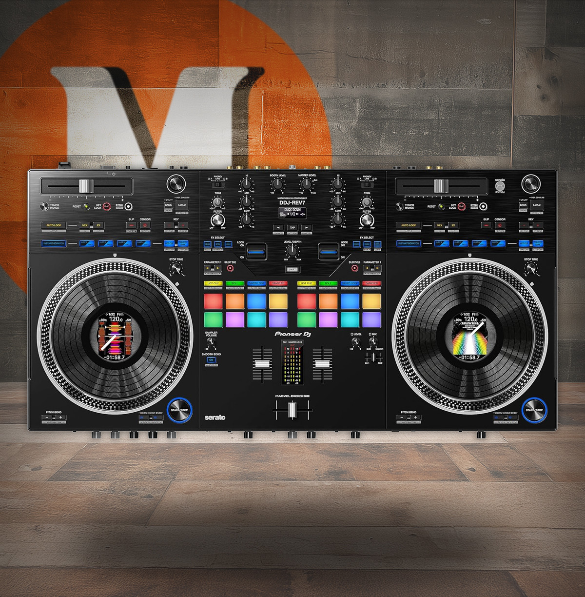 Pioneer DJ DDJ-REV7 2-Deck Serato DJ Controller (DDJ-REV7)