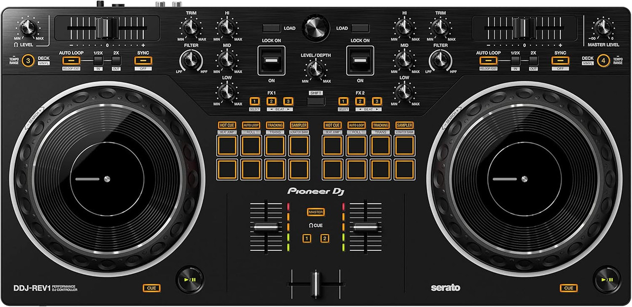 Pioneer DJ DDJ-REV1 2-Deck Serato DJ Controller - Black (DDJ-REV1)