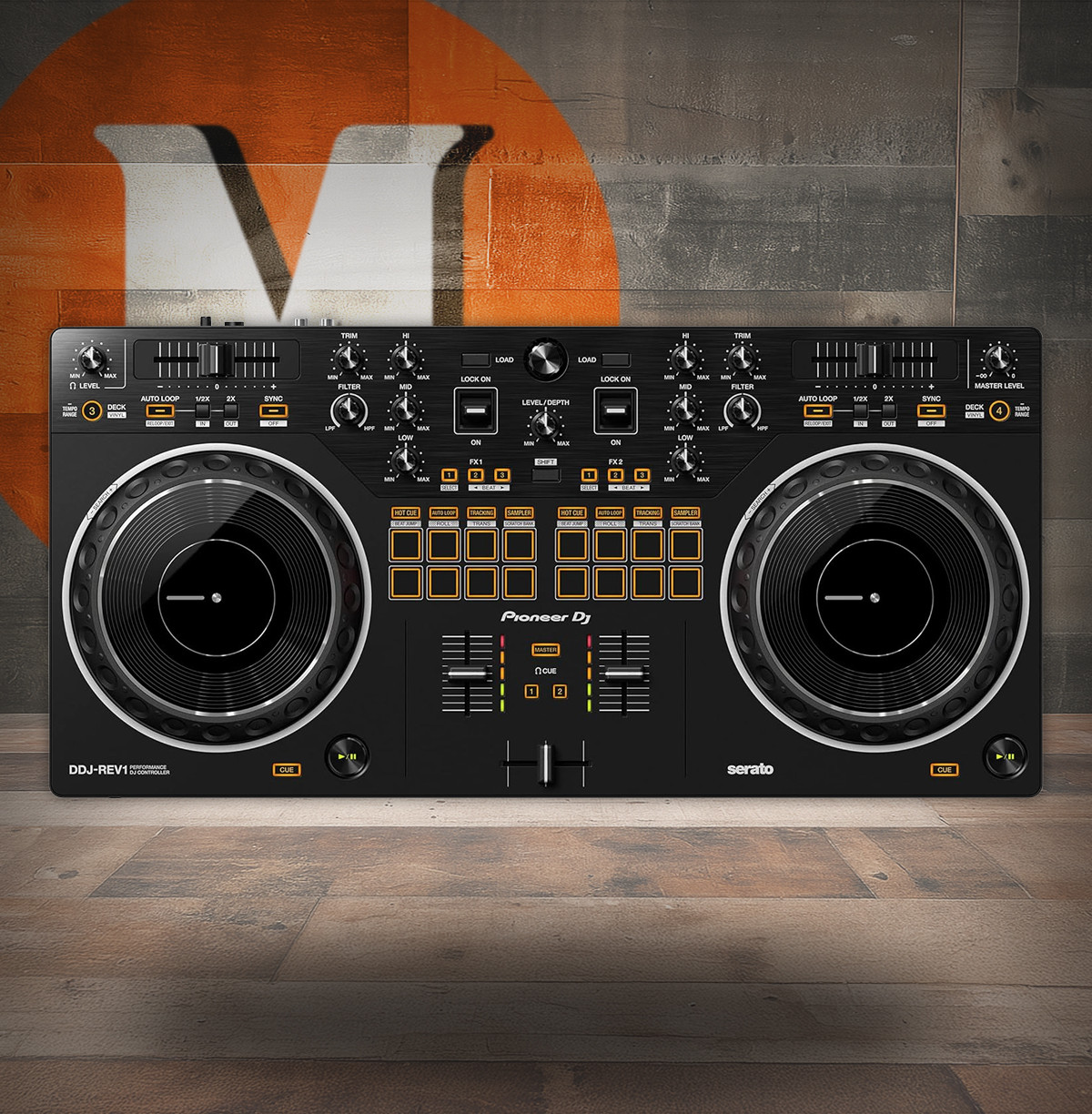 Pioneer DJ DDJ-REV1 2-Deck Serato DJ Controller - Black (DDJ-REV1) | Musician Madness