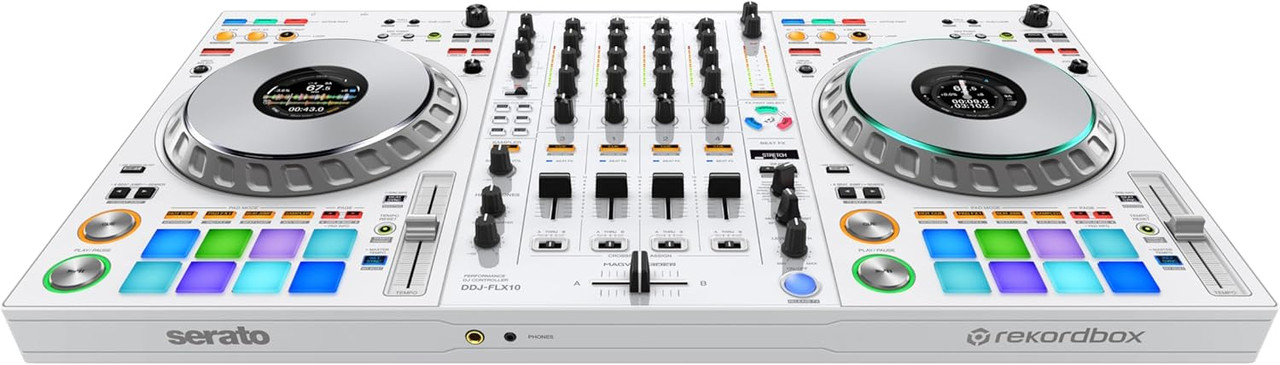Pioneer DJ DDJ-FLX10 Limited Edition - 4-Channel DJ Controller for Rekordbox & Serato - White (DDJ-FLX10-W) | Musician Madness