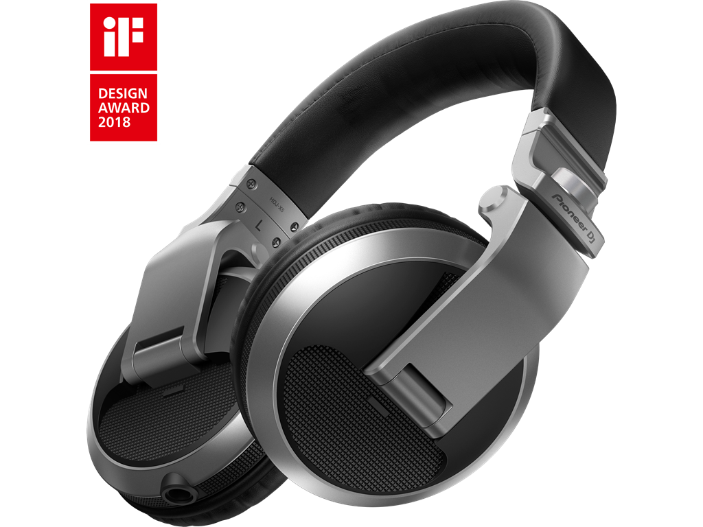 Pioneer DJ Over-Ear DJ Headphones - Silver (HDJ-X5-S)
