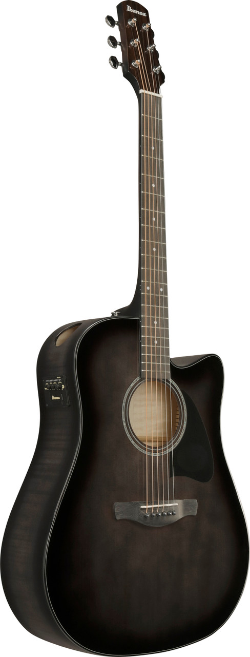 Ibanez AAD77CE Acoustic Electric Guitar - Black Sunburst (AAD77CETKS) | Musician Madness