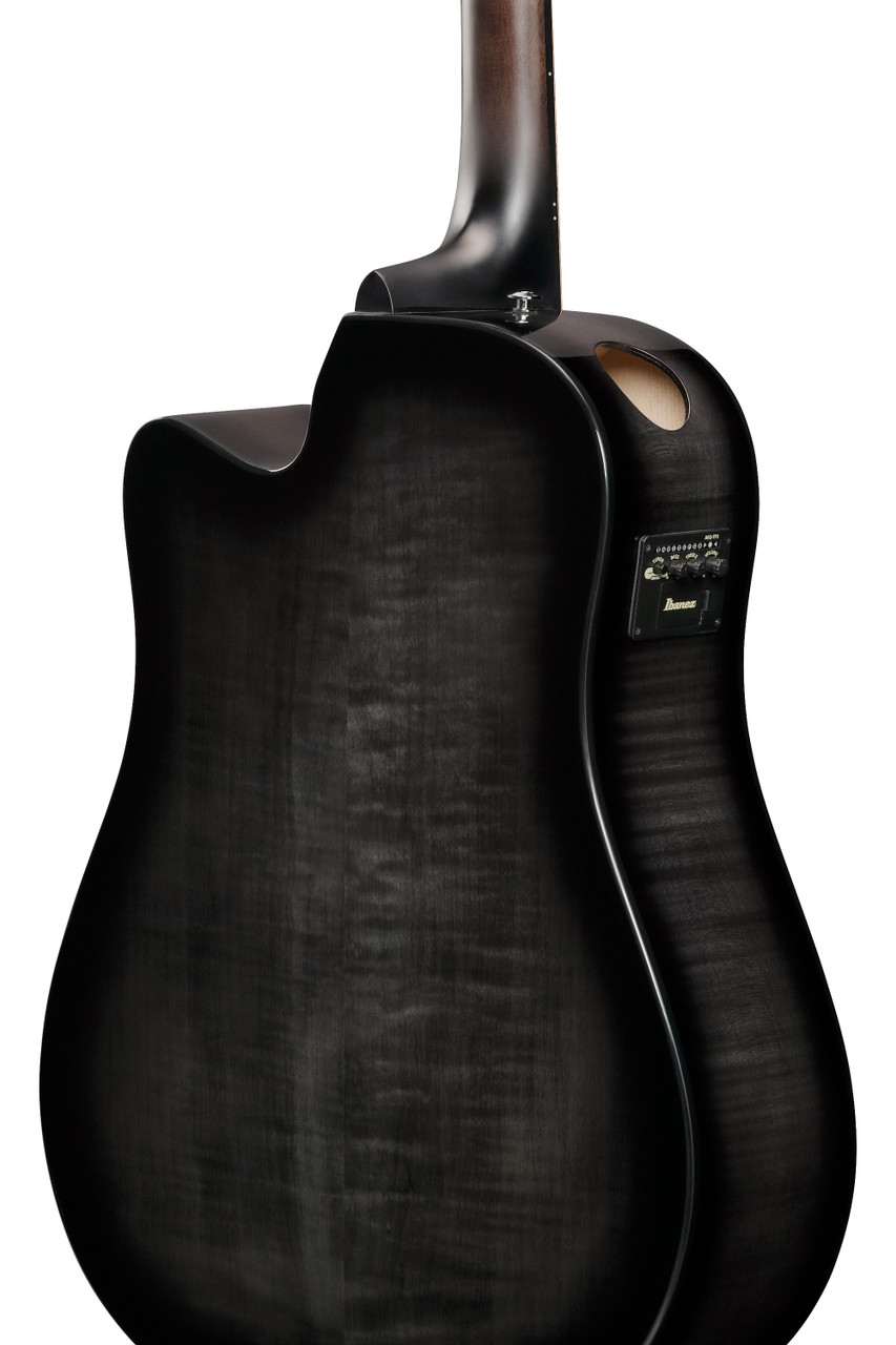 Ibanez AAD77CE Acoustic Electric Guitar - Black Sunburst (AAD77CETKS) | Musician Madness