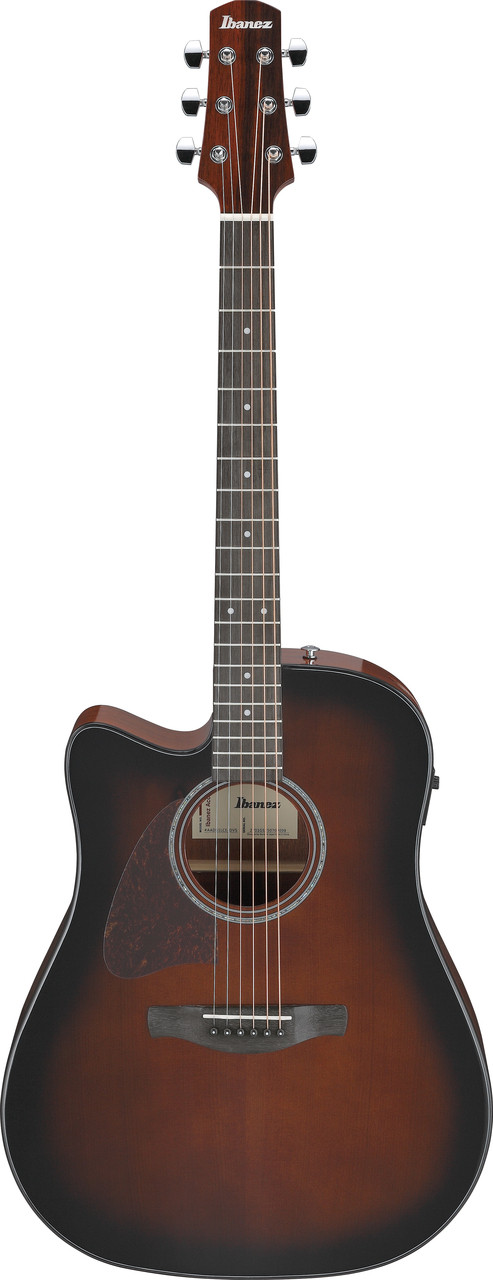 Ibanez AAD51CE Left Handed Acoustic Electric Guitar - Dark Violin Sunburst (AAD51LCEDVS) | Musician Madness