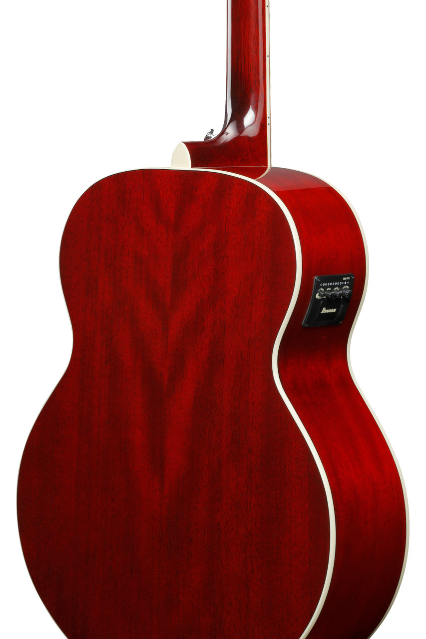 Ibanez AJ70M1E Artwood Jumbo Acoustic Electric Guitar - Wine Red (AJ70M1EWR) | Musician Madness