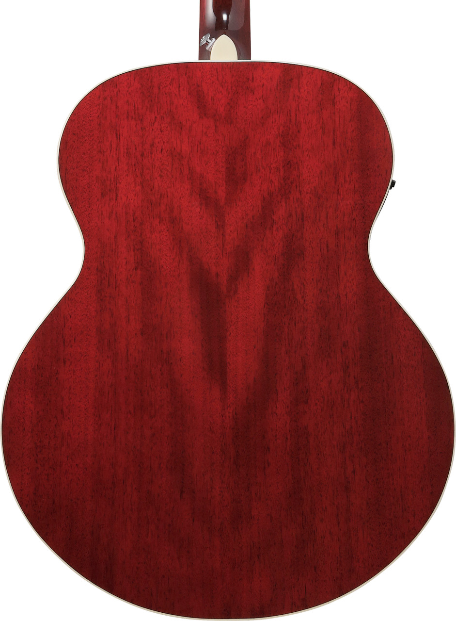 Ibanez AJ70M1E Artwood Jumbo Acoustic Electric Guitar - Wine Red (AJ70M1EWR) | Musician Madness