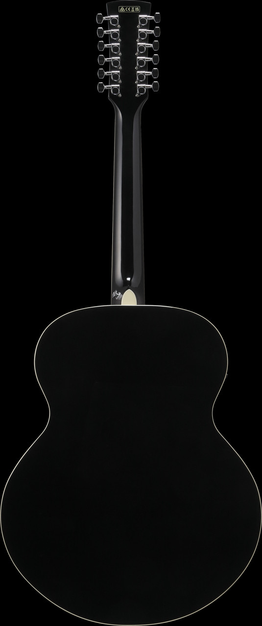 Ibanez AJ7012M1E Artwood Jumbo 12 String Acoustic Electric Guitar - Black (AJ7012M1EBK) | Musician Madness