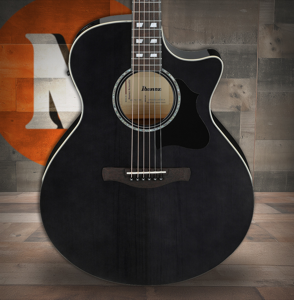 Ibanez AE170 Acoustic Electric Guitar - Black (AE170TBK) | Musician Madness