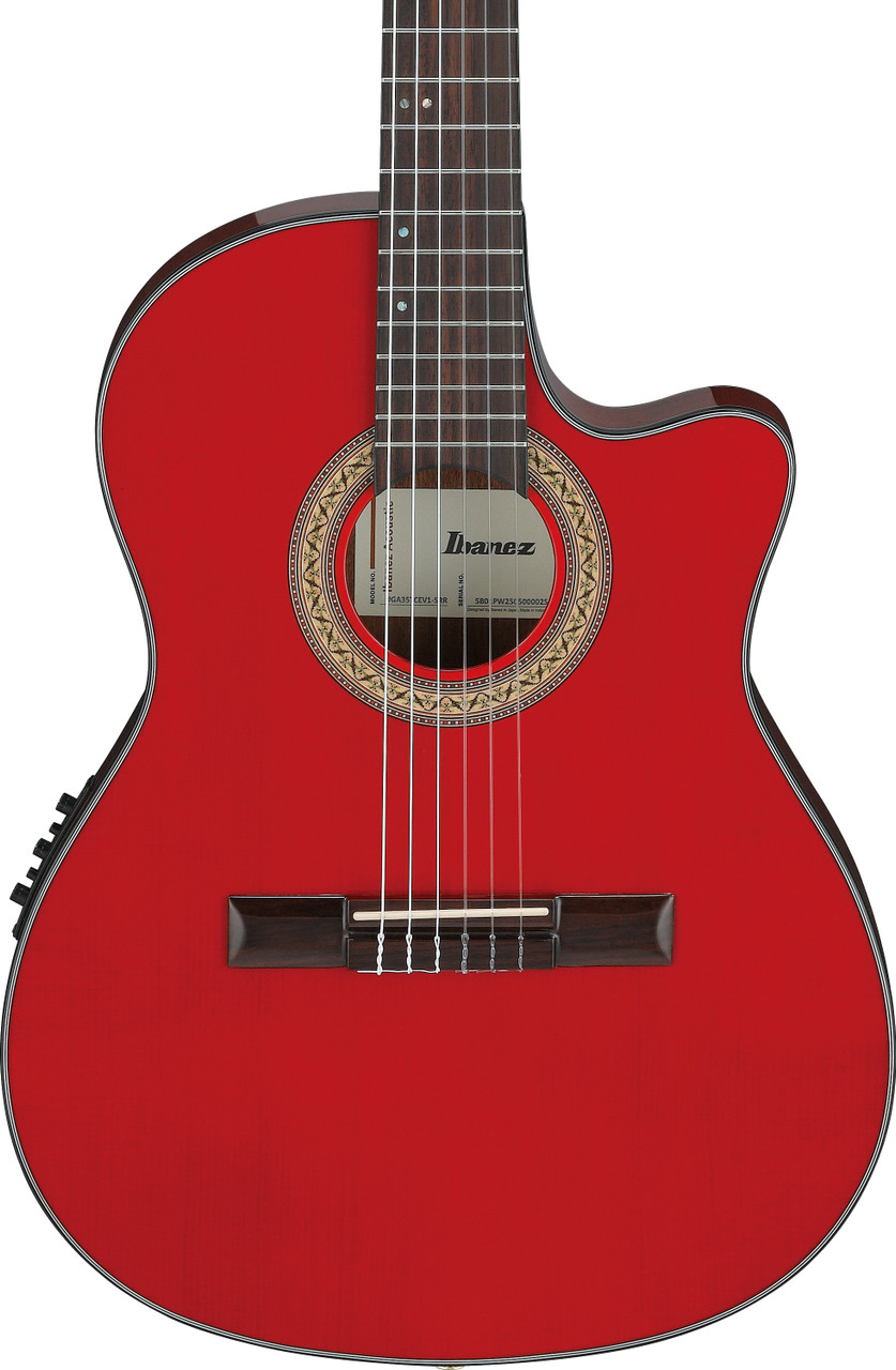 Ibanez GA35TCE Nylon String Acoustic Electric Guitar - Sapphire Red (GA35TCESRR) | Musician Madness