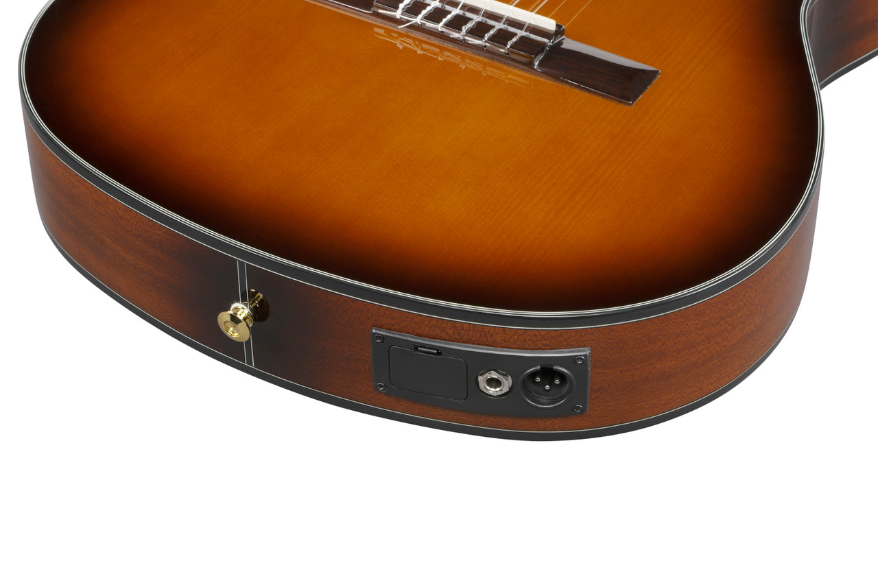 Ibanez GA35TCE Classical Acoustic-Electric Guitar - Dark Violin Sunburst High Gloss (GA35TCEVLS) | Musician Madness