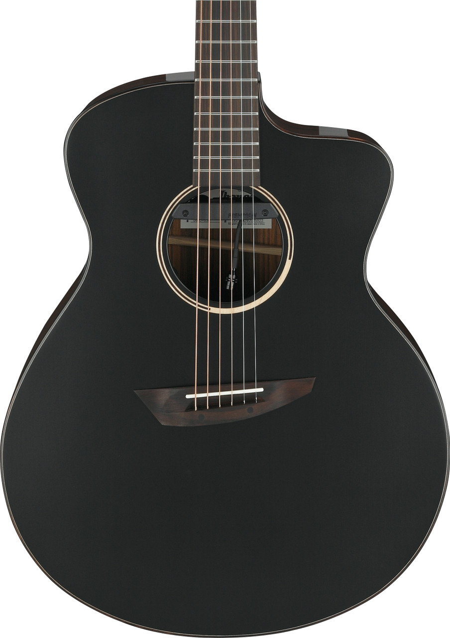 Ibanez Jon Gomm Signature JGM5 Acoustic-Electric Guitar - Black Satin Top - Natural High Gloss Back and Sides (JGM5BSN) | Musician Madness