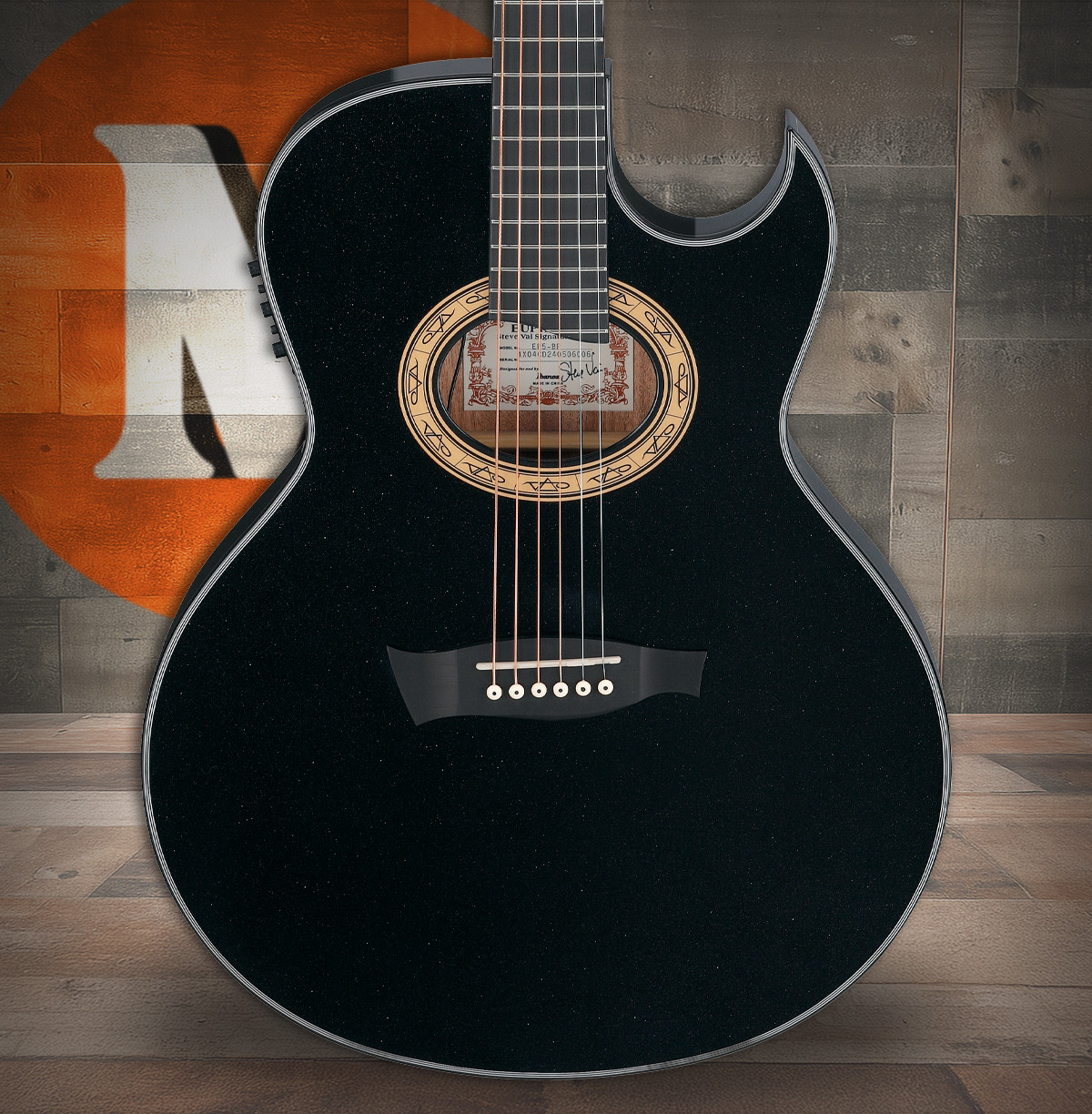 Ibanez Euphoria EP5 Steve Vai Signature Acoustic Electric Guitar - Pearl Black (EP5BP) | Musician Madness