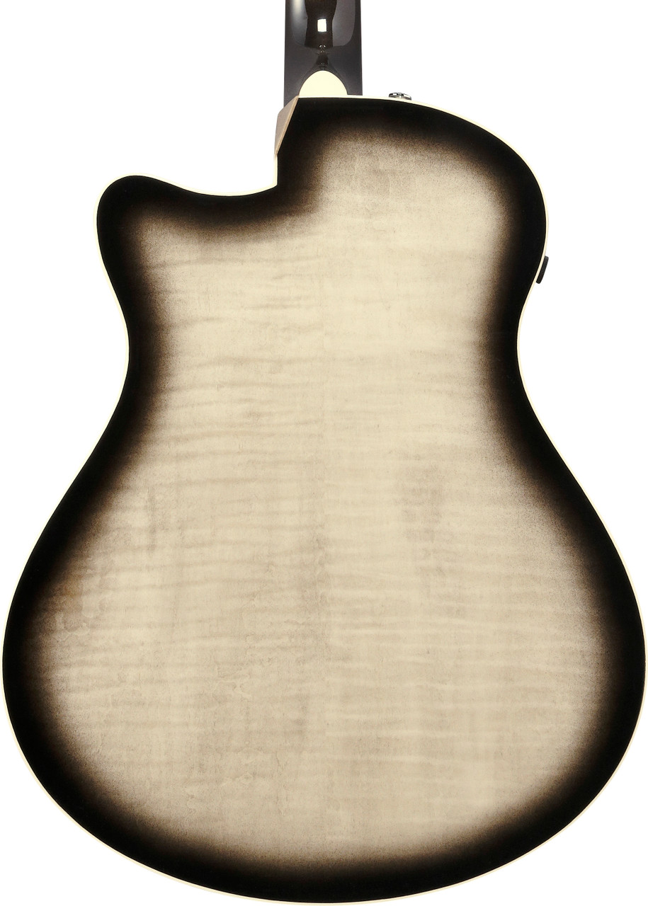 Ibanez AAM370MCETPA Advanced Acoustic Auditorium Acoustic Electric Guitar - Transparent Panda (AAM370M1CETPA) | Musician Madness