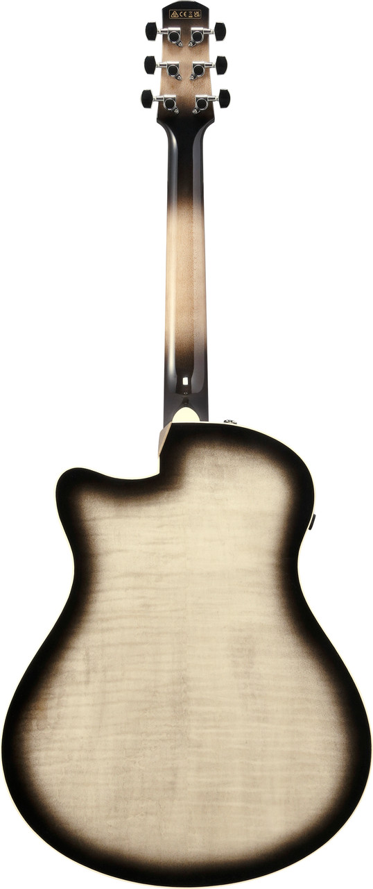 Ibanez AAM370MCETPA Advanced Acoustic Auditorium Acoustic Electric Guitar - Transparent Panda (AAM370M1CETPA) | Musician Madness