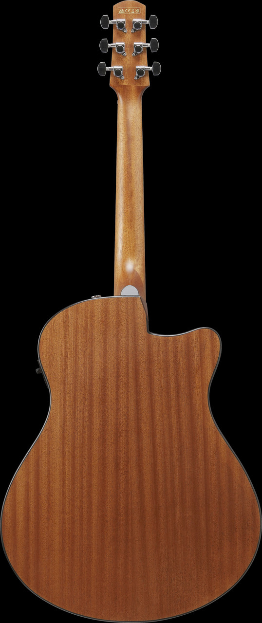 Ibanez AAM50LCE Advanced Acoustic Auditorium Left Handed Acoustic Electric Guitar - Open Pore Light Brown Sunburst (AAM50LCEOLB) | Musician Madness