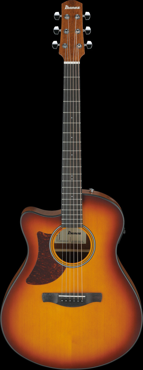 Ibanez AAM50LCE Advanced Acoustic Auditorium Left Handed Acoustic Electric Guitar - Open Pore Light Brown Sunburst (AAM50LCEOLB) | Musician Madness
