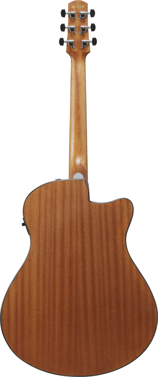 Ibanez AAM50LCE Advanced Acoustic Auditorium Left Handed Acoustic Electric Guitar - Open Pore Light Brown Sunburst (AAM50LCEOLB) | Musician Madness