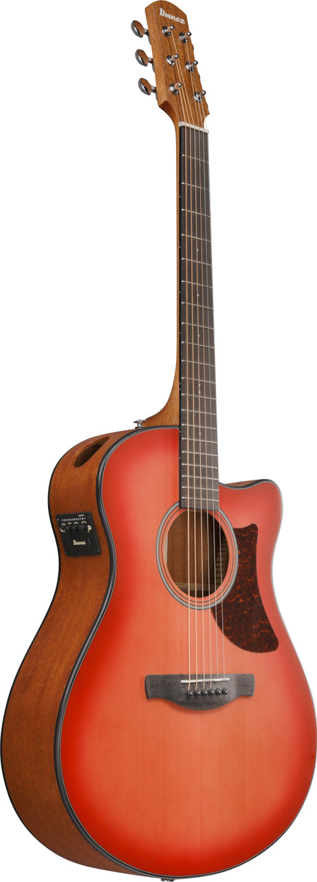 Ibanez AAM50CE Advanced Acoustic Auditorium Acoustic Electric Guitar - Coral Red Burst (AAM50CECRO) | Musician Madness