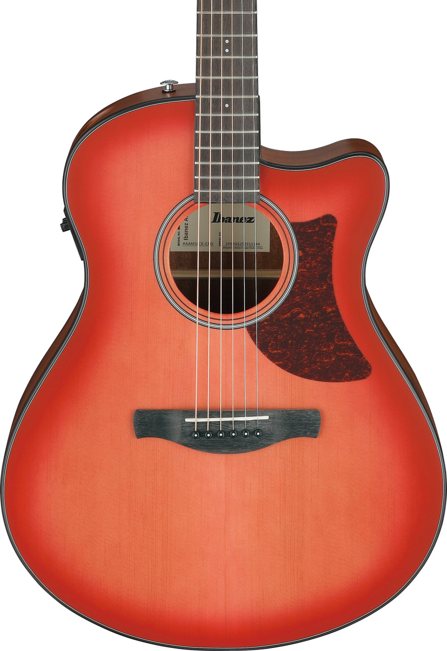 Ibanez AAM50CE Advanced Acoustic Auditorium Acoustic Electric Guitar - Coral Red Burst (AAM50CECRO) | Musician Madness