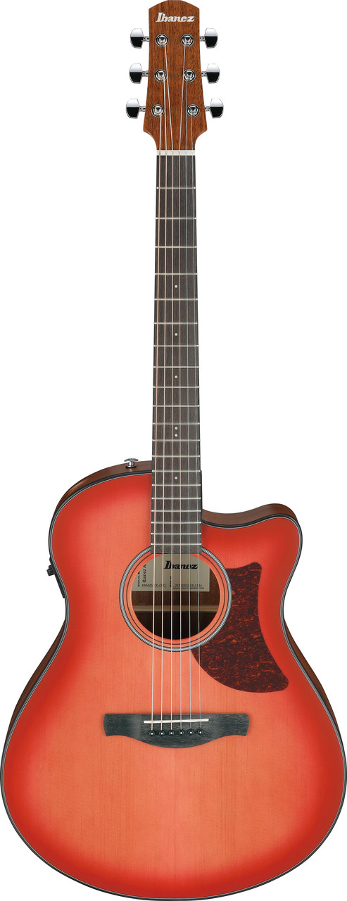 Ibanez AAM50CE Advanced Acoustic Auditorium Acoustic Electric Guitar - Coral Red Burst (AAM50CECRO) | Musician Madness