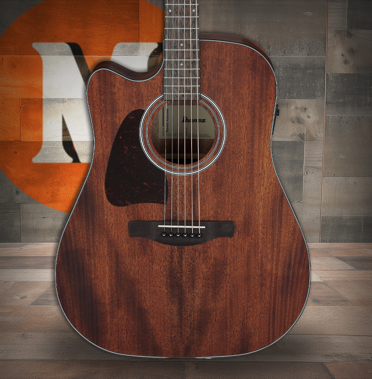Ibanez AW54LCE Handed Electric Guitar Acoustic Left - Open Pore Natural (AW54LCEOPN) | Musician Madness