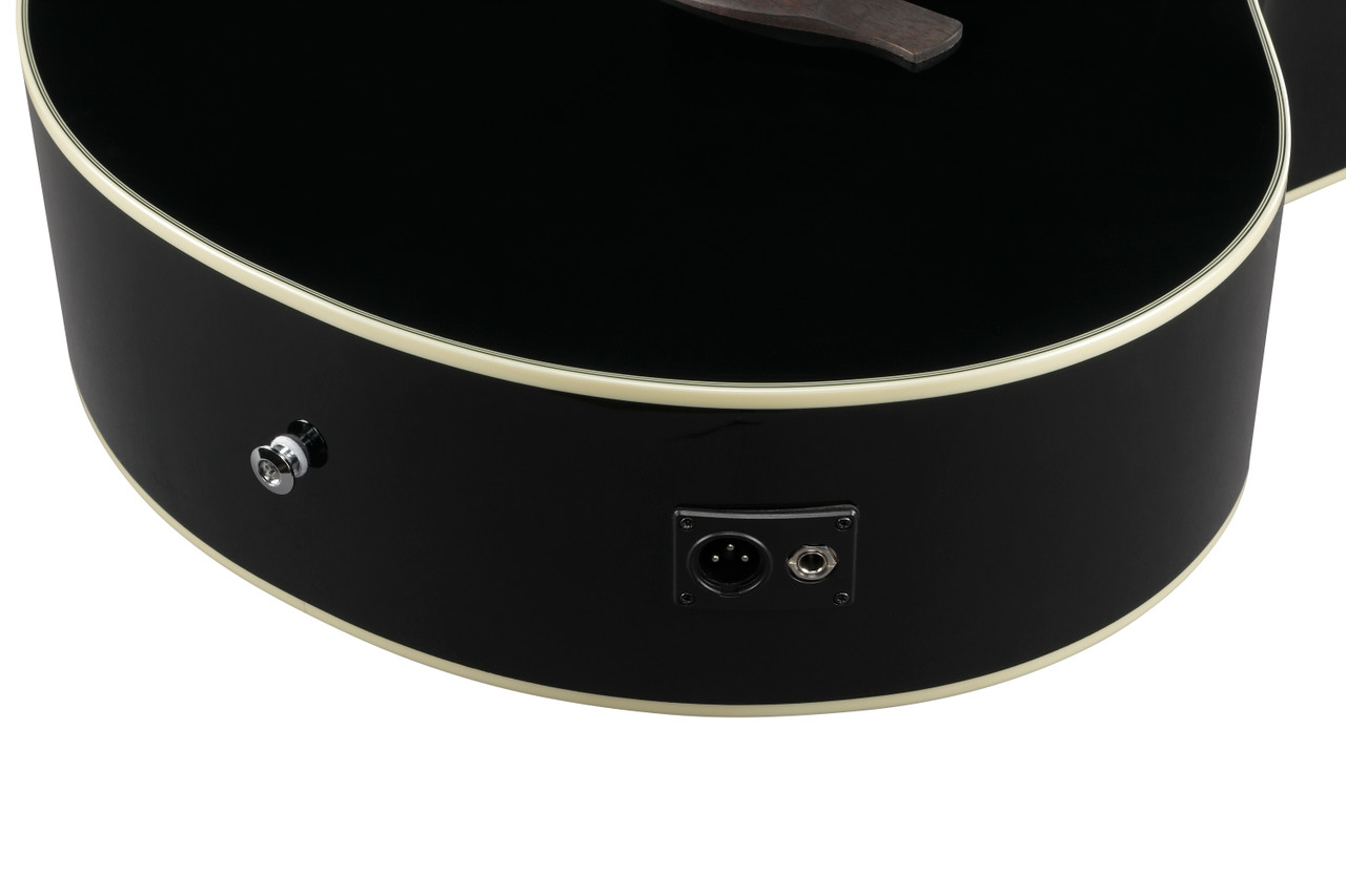 Ibanez AJ70M1E Artwood Jumbo Acoustic Electric Guitar - Black High Gloss (AJ70M1EBK) | Musician Madness