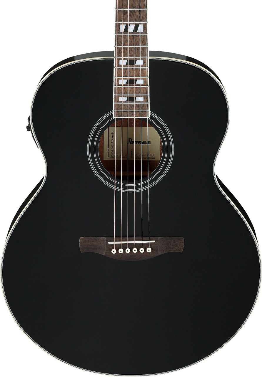 Ibanez AJ70M1E Artwood Jumbo Acoustic Electric Guitar - Black High Gloss (AJ70M1EBK) | Musician Madness