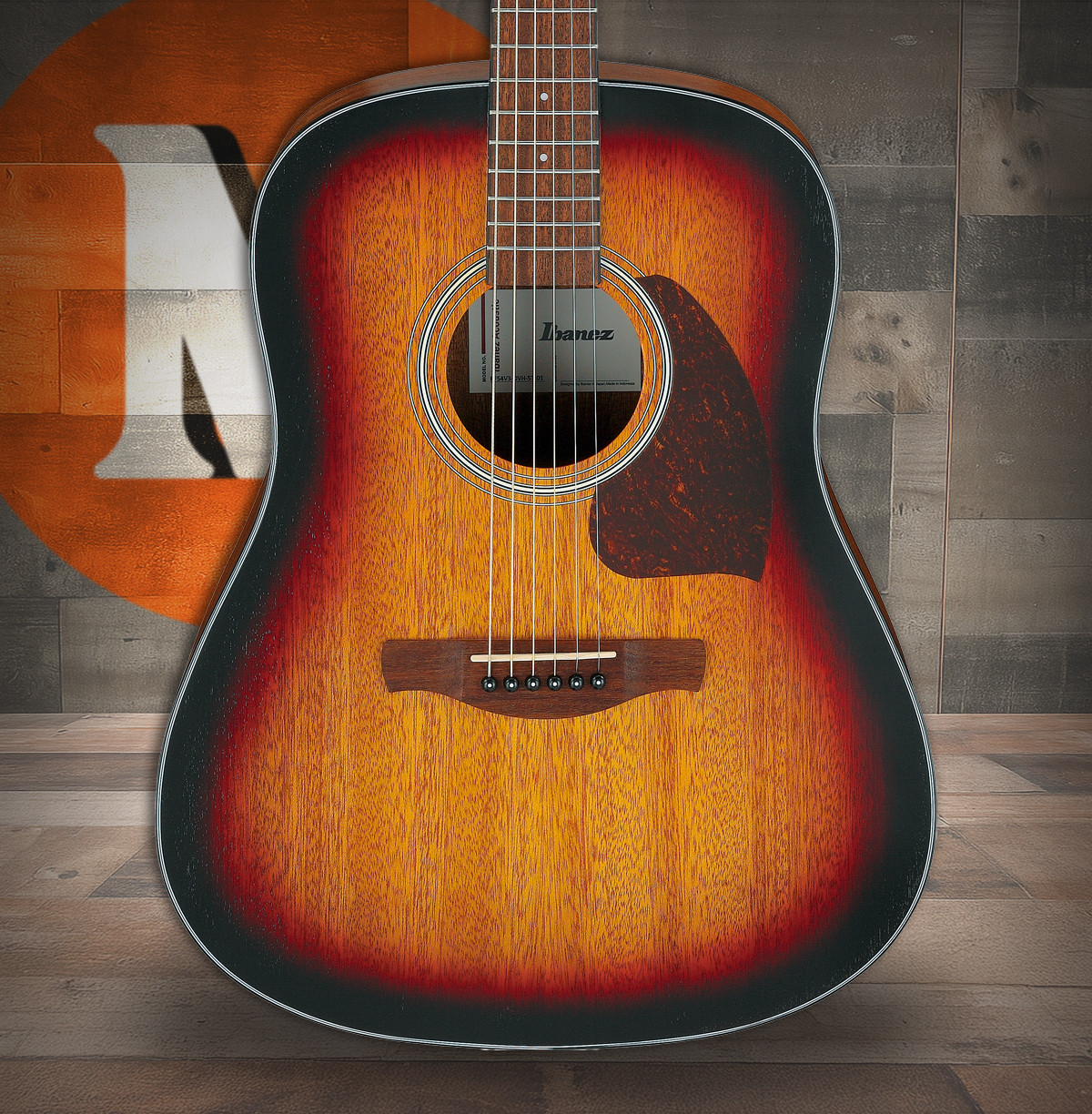 Ibanez PF54CE Acoustic Guitar - Open-Pore Vintage Sunburst (PF54OVH) | Musician Madness