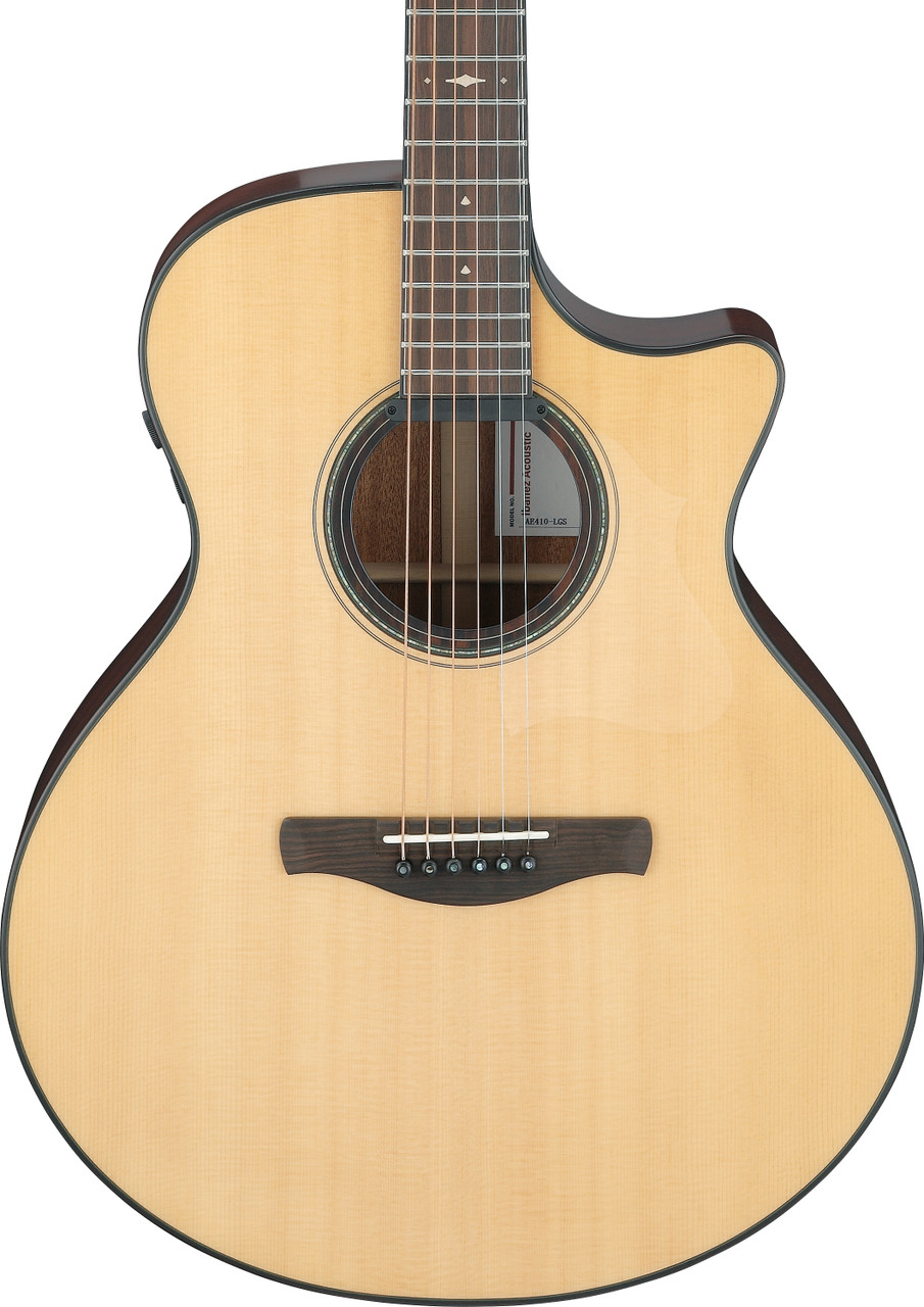 Ibanez AE410 Acoustic Electric Guitar - Natural Low Gloss (AE410LGS) | Musician Madness