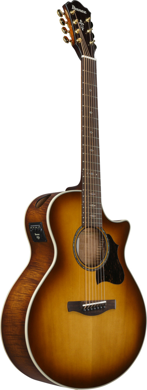 Ibanez AE3007FMHTBH 7-String Acoustic-Electric Guitar AE - Tobacco Edge Burst High Gloss (AE3007FMHTBH) | Musician Madness