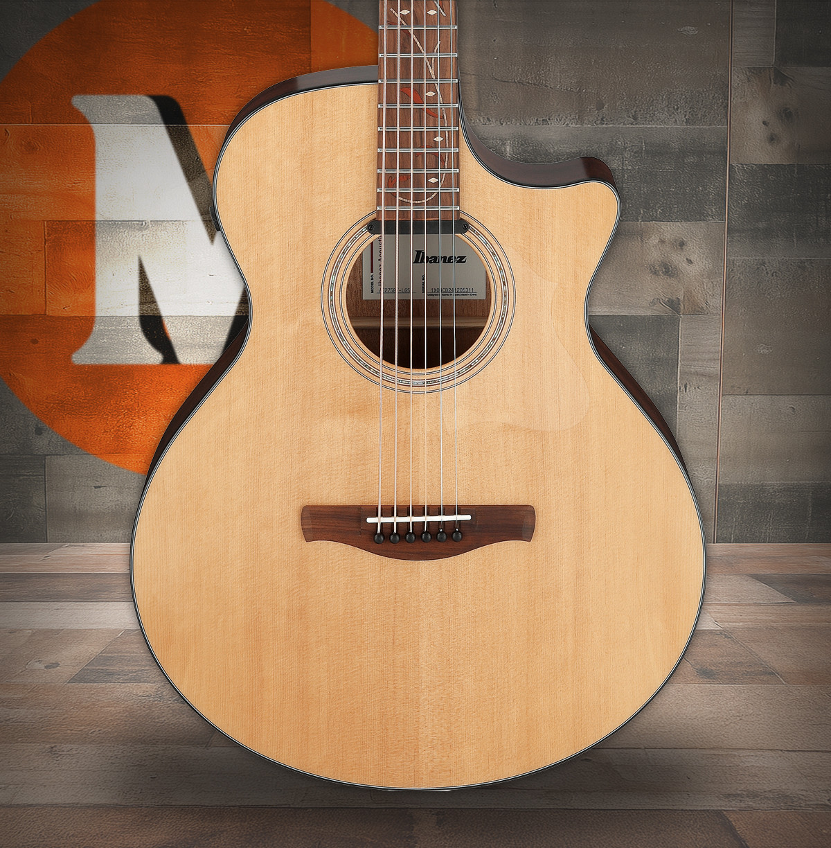 Ibanez AE275BT Acoustic Guitar - Natural Low Gloss (AE275BTLGS) | Musician Madness