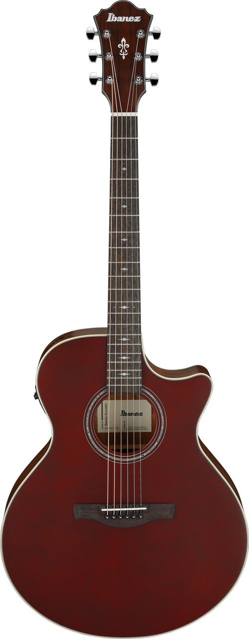 Ibanez AE100BUF Grand Auditorium Acoustic Electric Guitar - Burgundy Flat (AE100BUF) | Musician Madness