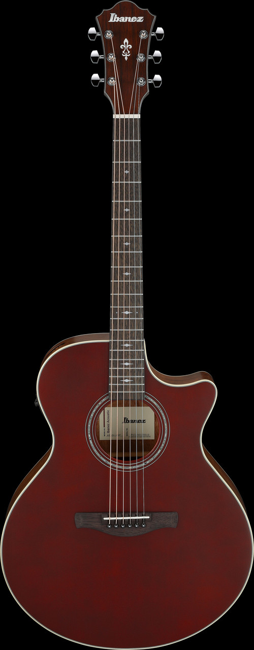 Ibanez AE100BUF Grand Auditorium Acoustic Electric Guitar - Burgundy Flat (AE100BUF) | Musician Madness