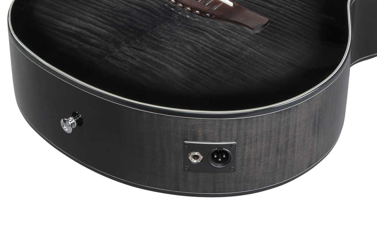 Ibanez AEWC400 Acoustic Electric Guitar - Transparent Black Sunburst High Gloss (AEWC400TKS) | Musician Madness