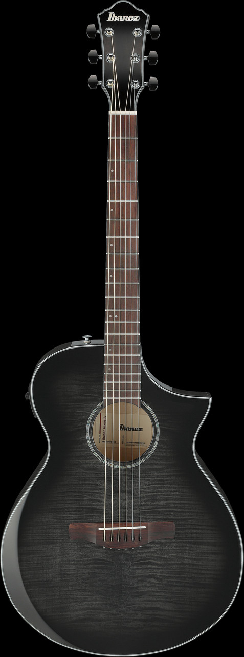Ibanez AEWC400 Acoustic Electric Guitar - Transparent Black Sunburst High Gloss (AEWC400TKS) | Musician Madness