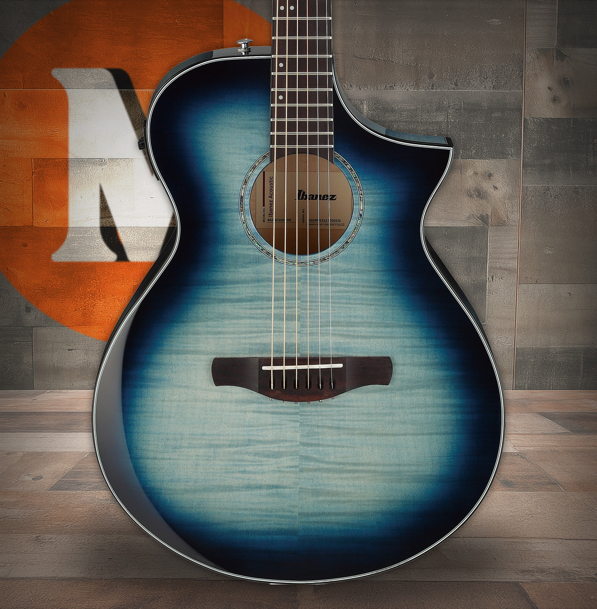 Ibanez AEWC400IBB Acoustic Electric Guitar - Indigo Blue (AEWC400IBB) | Musician Madness