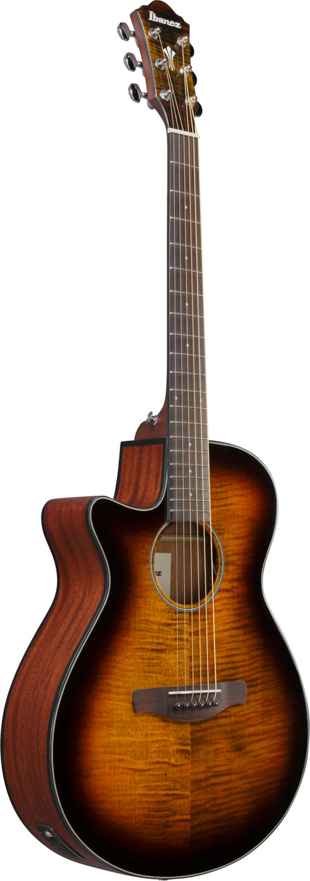 Ibanez AEG70LTIH Acoustic Electric Guitar Left Handed - Tiger Burst (AEG70LTIH) | Musician Madness
