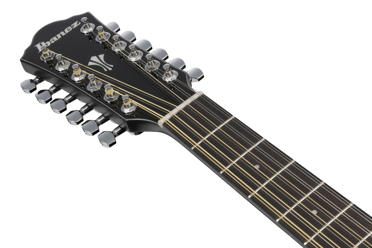 Ibanez AEG5012BK Acoustic Electric 12-String Guitar - Black (AEG5012BK) | Musician Madness